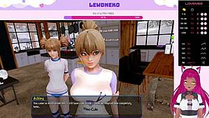 Lewdneko the Vtuber explores Harem Hotel with big tits in part 29