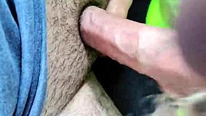 Amateurs Swallow Cum in Public Car on Rainy Day