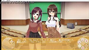 Magical Exhibitionist Girl Christhea Flashes in Wild Anime Game