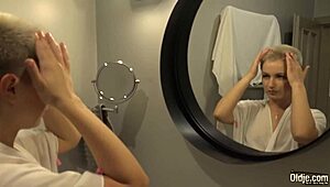 Crazy Old Grandfather Bangs Tight Teen 18+ Pussy with Juicy Cumshot