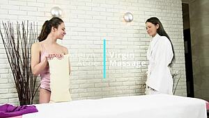 Adelyn Abbe Experiences First-Time Pussy Massage with Intense Orgasm