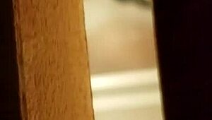 spying on a prostitute shaving her hairy pussy in secret.