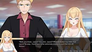 Hey, check Aya in this wild hentai game bent over for action!