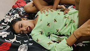 Best threesome ever - Komal and Neha got slammed hard in room fury!