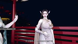 Thin old man fucks chinese beauty!