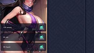 ep1 touching rebels pussy with her kunai buttplug in king of kinks 3d hentai lesbian kinky