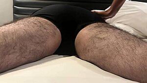 oiled anal job with fingering and masturbation