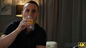 A married man gets caught in the act with another man in a group sex scene