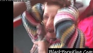 Amateur 19 Year Old Face Fucked By Big Black Cock