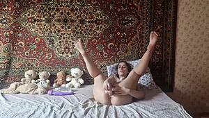 Girl in nylon pantyhose seduces then fucks hairy pussy hard