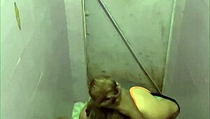 Spying on Cheating Wife in Bathroom at Work Caught in Action