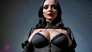 Morticia Addams Ass Pounded by BBC in Interracial Anal