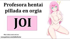 joi hentai orgy with teacher in cosplay