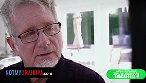 Notmygrandpa - Hot Curvy Teen Meets Stepgrandpa's Dirty Needs for Favors