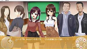 فتاة معرضية سحرية كريستيا تُظهر في لعبة أنمي جامحة