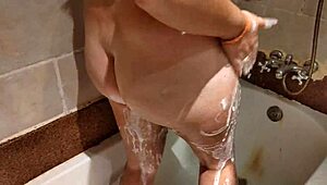 Risky blowjob on Egypt hotel balcony before steamy shower with cum in mouth. Holiday just got wilder!