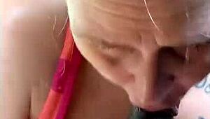 Florida Swinger Loves Camera While Giving Outdoor Blowjob in Car