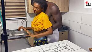 Newly Married African Housewife Craves Bigger Cock Than Husband At Wedding