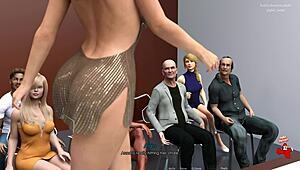 watch anna's exciting affection in lingerie on the catwalk?