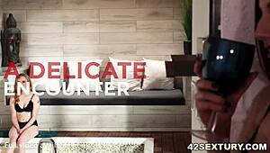 Lesbian Goddess Ali Novak Mounts And Drills April Snow With A Strap-On In Lingerie