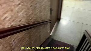 Oh My! Stepdad Toys with Innocent Stepdaughter, Fingering Her Panties!