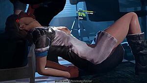 Want to play with Kara pleasure droid? Get blowjob and cumshot in 3D hentai cosplay.