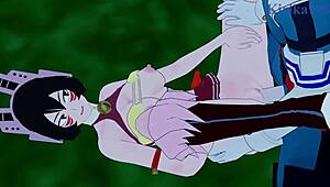 Shino Sosaki, Mandalay, Mei Hatsume, and Izuku Midoriya in Wild Hentai Action