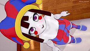 pomni takes off her towel so she can fuck better without censorship in this amazing parody