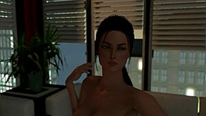 Edwina Masturbates with Anal Toys and Cums on Feet.