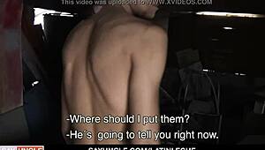 Engaging strong boy Danny for construction turns into a hot blowjob - Latin Leche