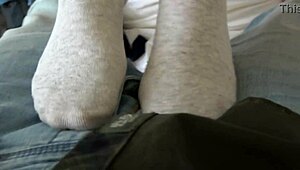 my sweet blonde girl teases stepdad with perfect moves