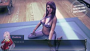 Erotic yoga game features the deluca family in sensual poses