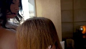 Accidental creampie in threesome with wife and her friend