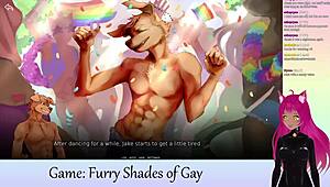 Vtuber Lewdneko's erotic gaming experience with Furry Shades of Gay Part 1