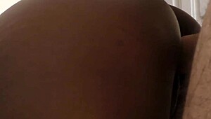 interracial amateur creampie in doggystyle, wow!