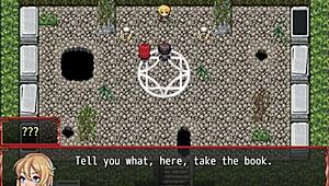 Harem in another world hentai game ep 3, farmer’s daughter plays with furry horsecock dildo 😜