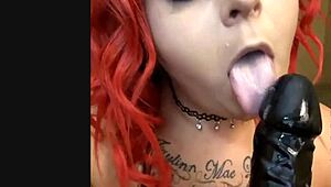 lexi red deepthroat queen gagging