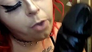 lexi red deepthroat queen gagging
