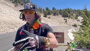 Suck my balls hard from Mt Lassen to Lake Tahoe in this wild car ride.