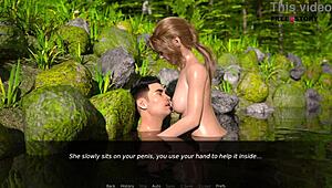 26 - Dusklight Manor - John And Mary Doing Sex Inside Rivier And On The Floor In Various Positions With Game Porn In 3d.