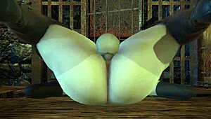 i had sex with 2b in 3d porn, moaning while fucking her pussy.