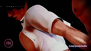 Treasure of helena 3d animation sucking big cocks