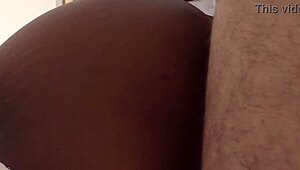 interracial amateur creampie in doggystyle, wow!