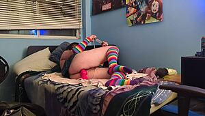 Gay Sub Practices With Monster Dildo