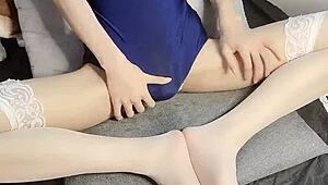 hey, into feet? check this slim twink’s fetish play!