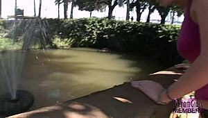 Suggestive-Neutral: Zoe Flashes Her Shaved Tits and Pussy in Public Tampa Streets