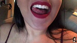 Brazilian Crossdresser Gives Jerk Off Instructions In Traffic