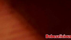 Ginger milf Hellana indulges in a solo fuck wearing stockings