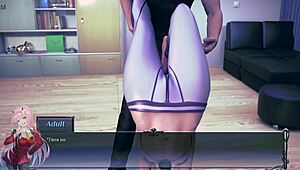 Erotic yoga game features the deluca family in sensual poses