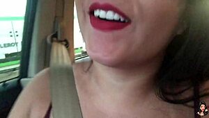 Brazilian Crossdresser Gives Jerk Off Instructions In Traffic